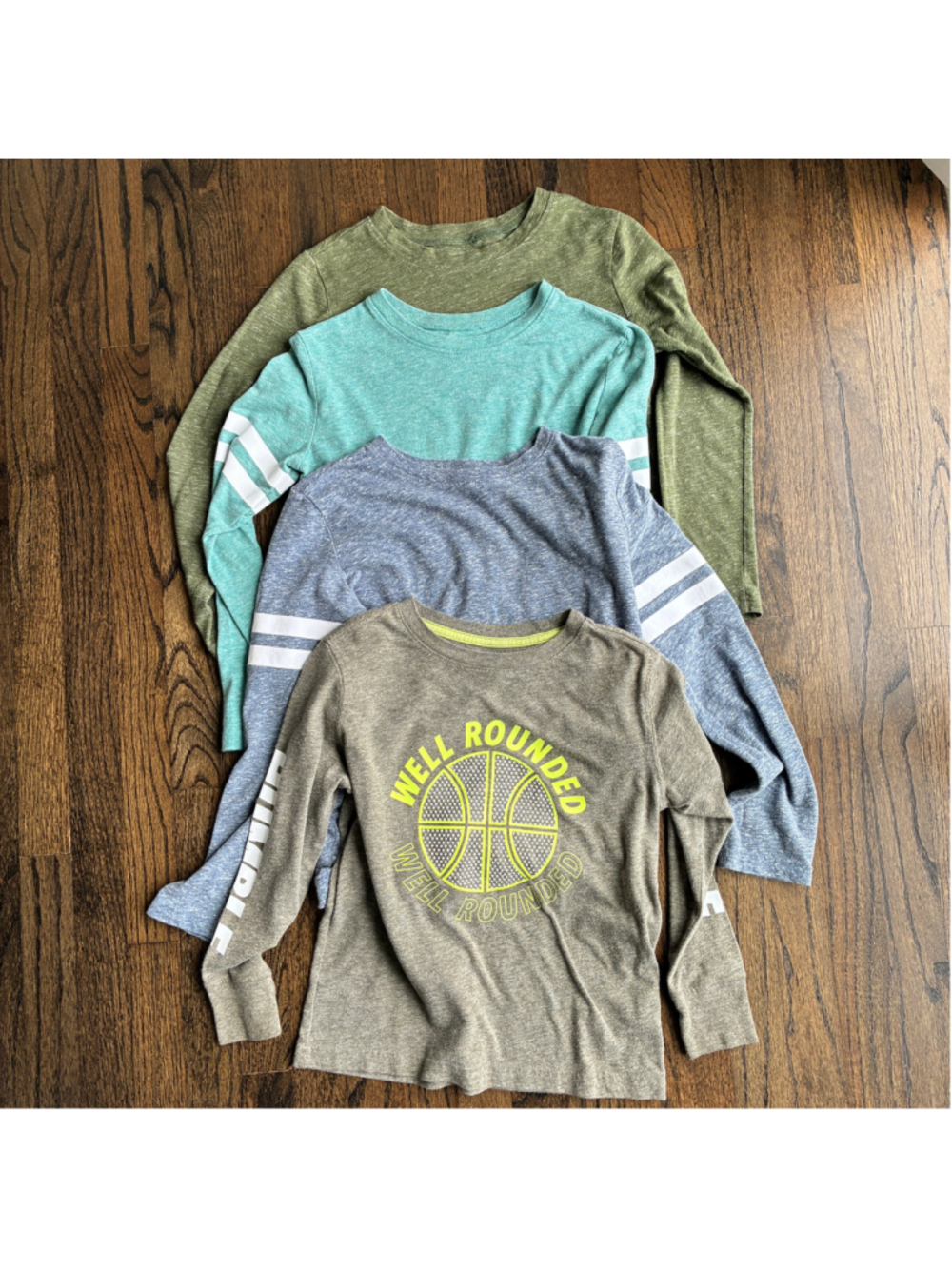 Boys Lot of 4 Long Sleeve Shirts size 6-7, 7 Old Navy Jumping Beans Everyday